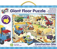 Velké podlahové puzzle – na staveništi