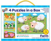 4 Puzzle v krabici - Farma