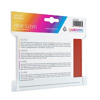 Gamegenic: 66x91mm Prime Sleeves Red (100)