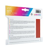 Gamegenic: 66x91mm Matte Prime Sleeves Red (100)