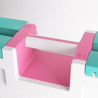 Gamegenic: Game Castle Pink/White/Teal