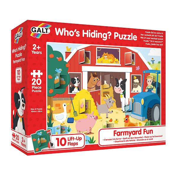 Puzzle schovávačka - Farma