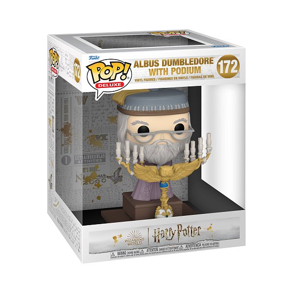 Funko POP Deluxe: HP POA- Dumbledore w/Podium (2. jakost)