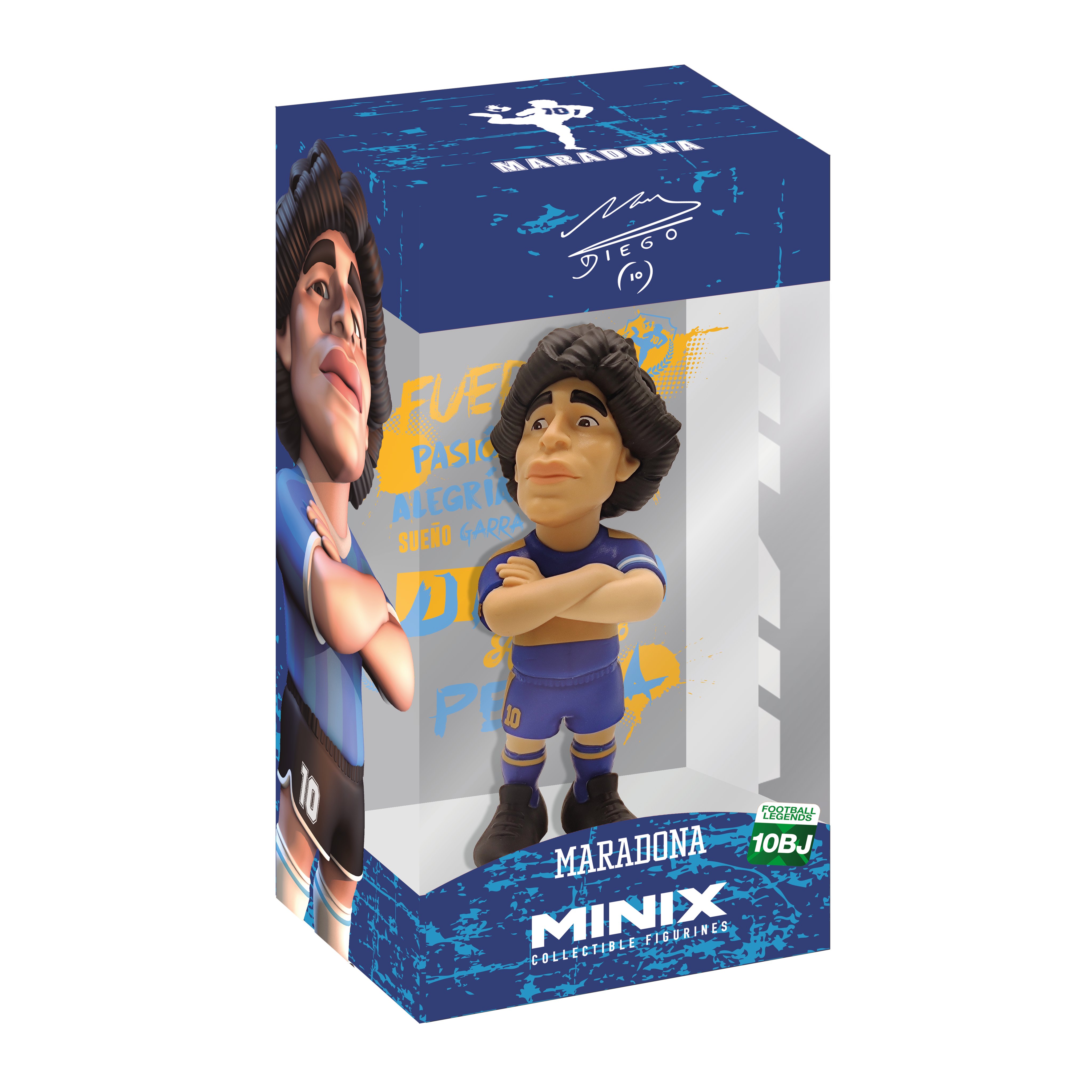 MINIX Football Legends: Maradona - BLUE AND YELLOW