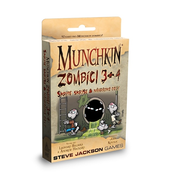 Krabice rozšíření Munchkin Zombíci 3+4